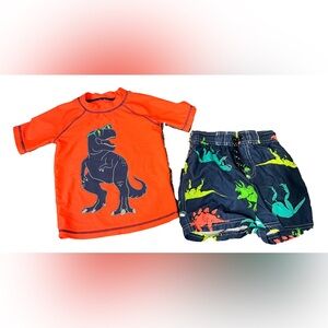 #11
Carters Dinosaur Print Kids Swim Set